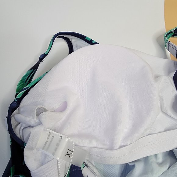 Yonique Two Piece Bathing Suit Blouson Tankini for Women Loose Fit Floral Print - Picture 7 of 13